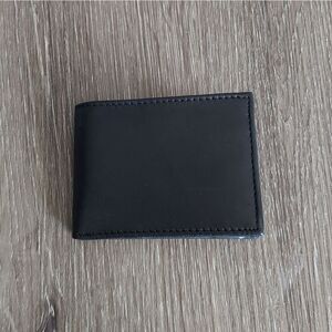Marshal Black Leather Bifold Mens Wallet